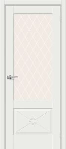 Межкомнатная дверь Прима-13.Ф2.0.0 White Matt BR5117