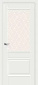 Межкомнатная дверь Прима-3 White Matt BR4671