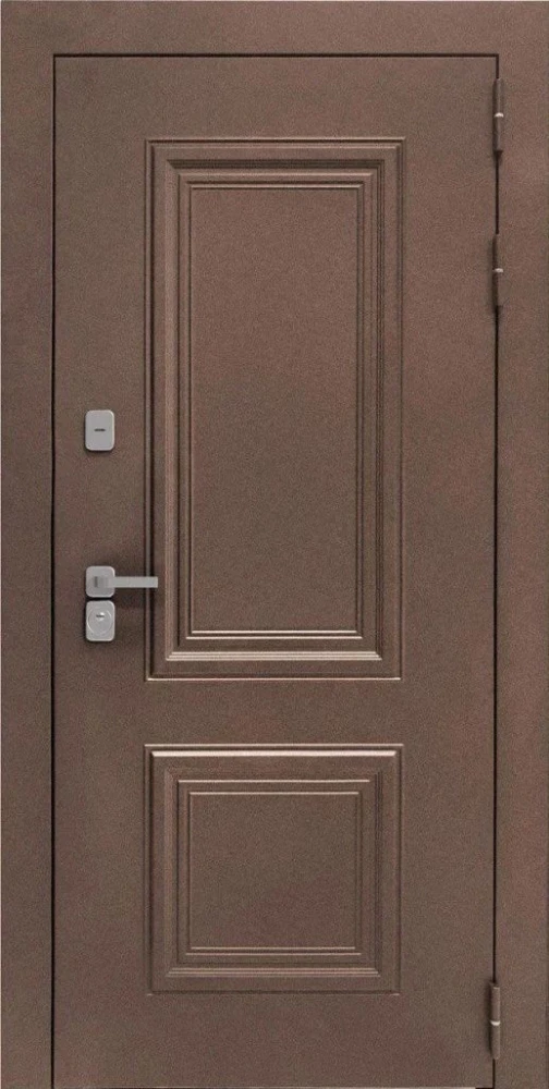 Входная дверь ДвериПРО Д-68 СБ-1 (лак. белое, 16мм, беленый дуб) DPRO201376 внешняя сторона