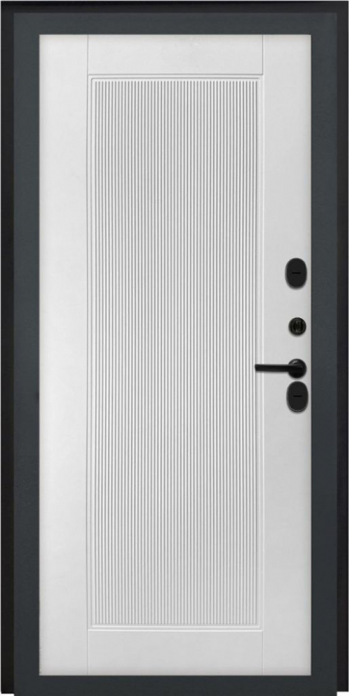 Входная дверь ДвериПРО Модель L-49 ПВХ 10мм Астрод Velutto Bianco DPRO198150 внутренняя сторона